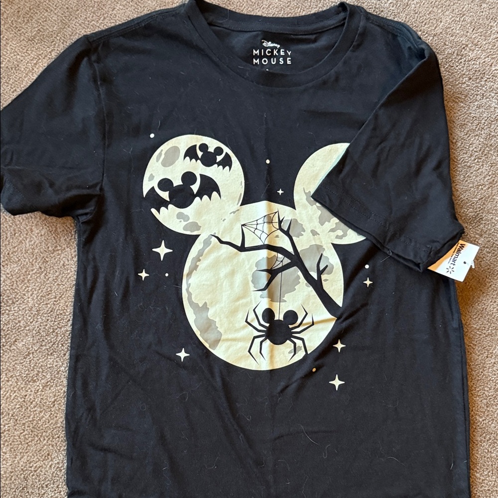 Disney Black Halloween Mickey Mouse Tee